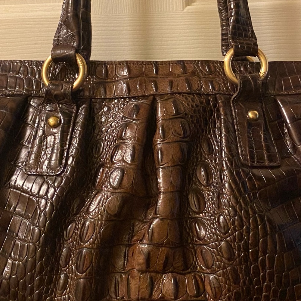 🆕🔥BRAHMIN🔥Eloise Rose🌹Truffle Les Roses - NWT! - Picture 6 of 11